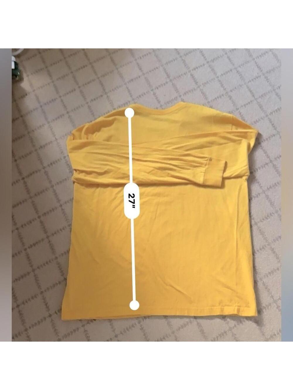Nike Team Vintage West Virginia Mountaineers Long sleeve T-shirt in yellow XL - Picture 6 of 6